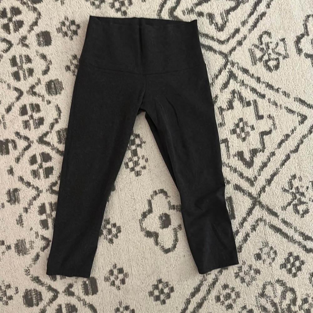 Lululemon Wunder Under Charcoal Crop